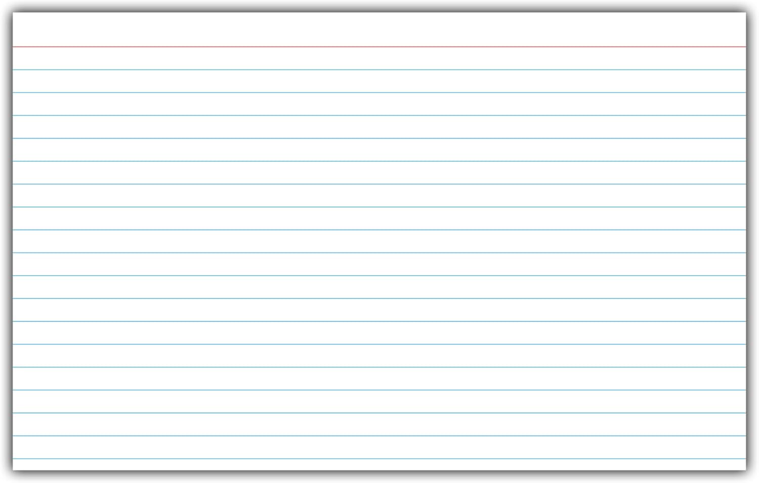 C-Line 5” x 8” Index Cards, White, Ruled, 25/PK (49907) - Image 2